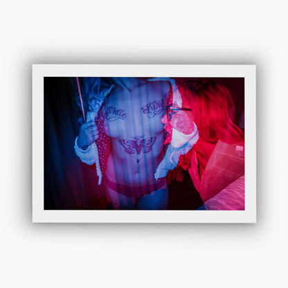 The pink blue lemonade