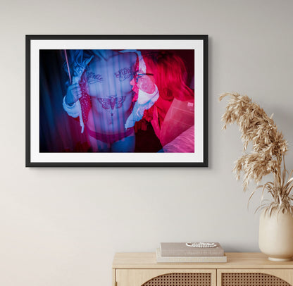 The pink blue lemonade