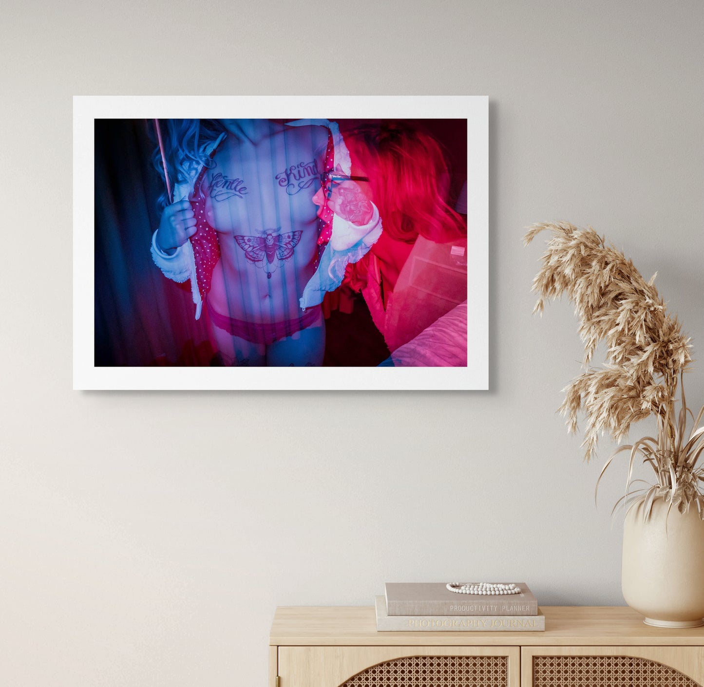 The pink blue lemonade