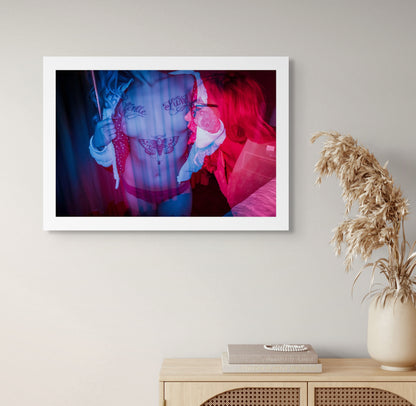 The pink blue lemonade